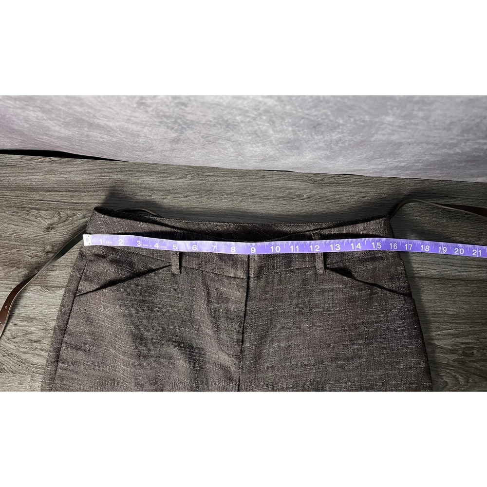 IZ Byer California City Shorts Textured Bermuda Brown Women's Size 9 Heathered - Picture 7 of 11